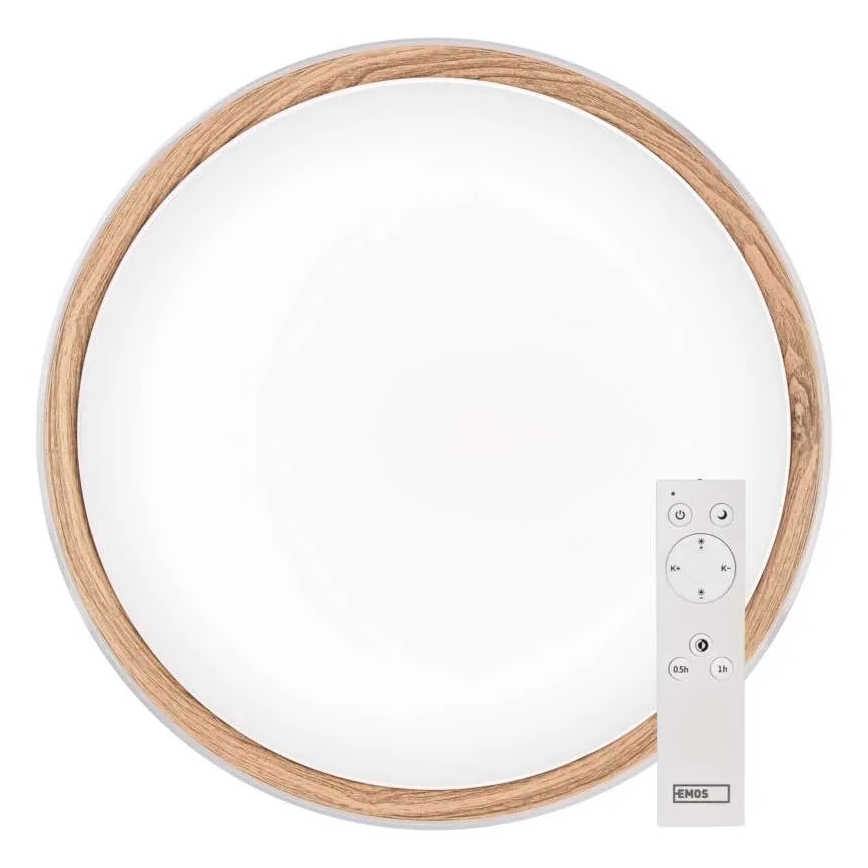 LED stmievateľné stropné svietidlo ILVI LED/45W/230V 2700-6500K priem. 50 cm biela/béžová + diaľkové ovládanie