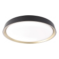 LED Stmievateľné stropné svietidlo ILVI LED/45W/230V 2700-6500K pr. 50 cm čierna/mosadz + diaľkové ovládanie