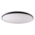 LED stmievateľné stropné svietidlo KERN LED/100W/230V 3000/4000/6000K pr. 100 cm čierna + s diaľkovým ovládačom