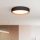 LED Stmievateľné stropné svietidlo LARIOS LED/48W/230V 3000-6500K pr.39 cm čierna + diaľkové ovládanie