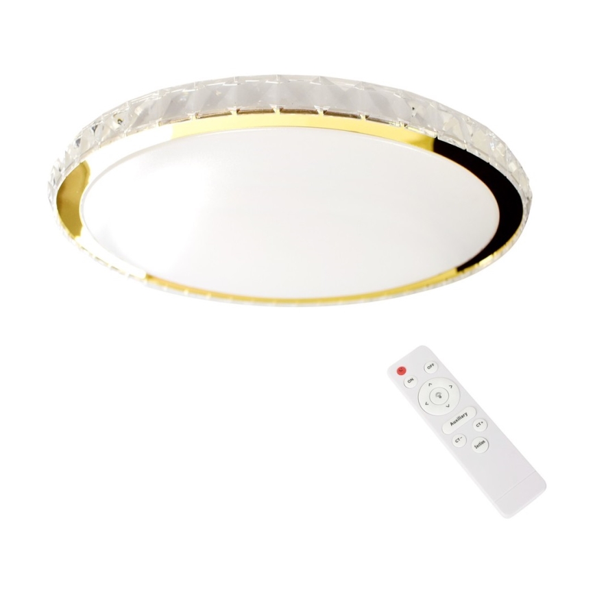 LED Stmievateľné stropné svietidlo LAYLA LED/33W/230V 3000/4000/6000K zlatá + diaľkové ovládanie