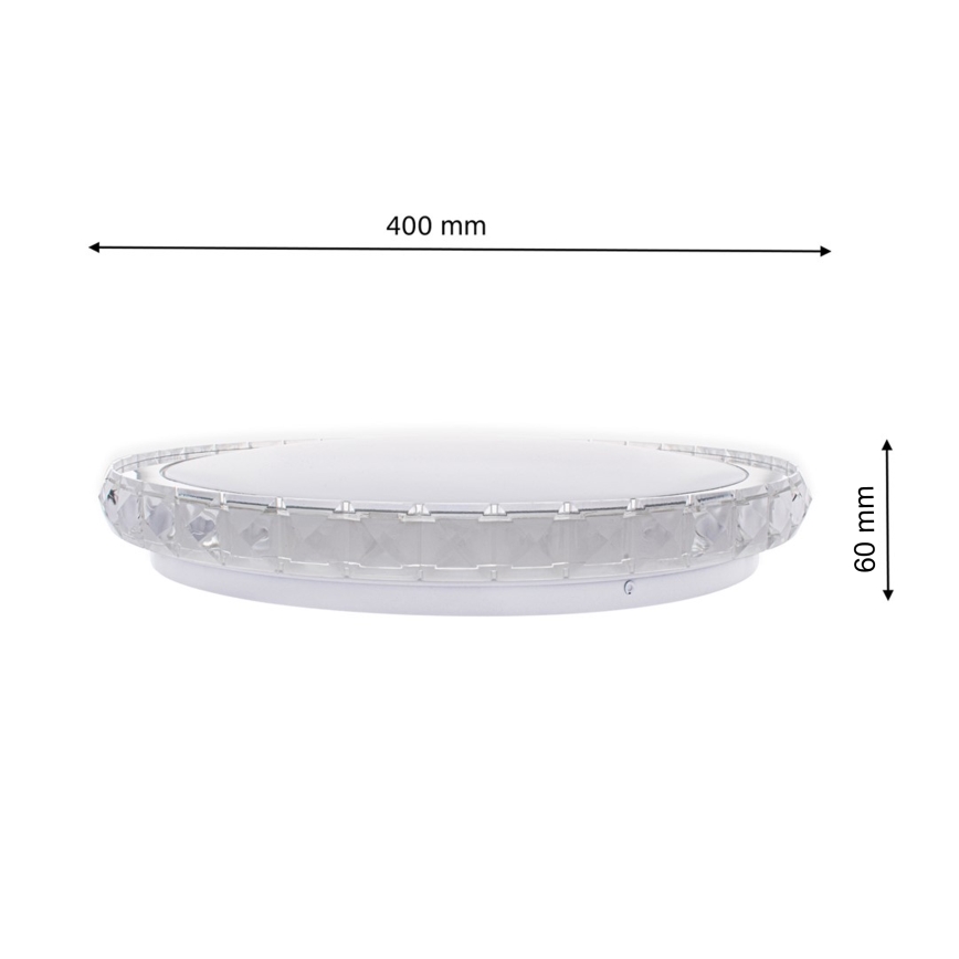 LED Stmievateľné stropné svietidlo LAYLA 1xLED/26W/230V + diaľkové ovládanie