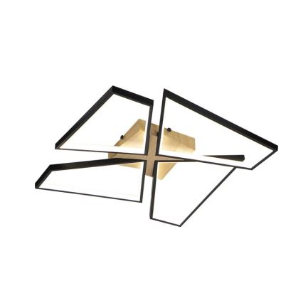 LED Stmievateľné stropné svietidlo LED/115W/230V 3000-6500K hnedá/čierna + diaľkové ovládanie