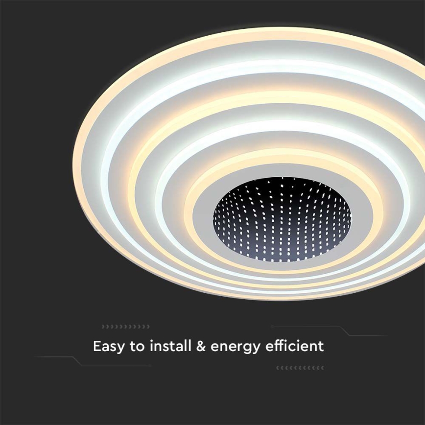 LED Stmievateľné stropné svietidlo LED/125W/230V 3000-6500K + diaľkové ovládanie