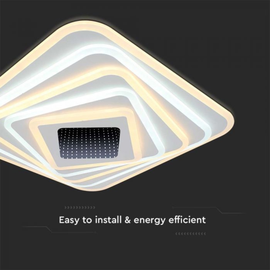 LED Stmievateľné stropné svietidlo LED/150W/230V 3000-6500K + diaľkové ovládanie