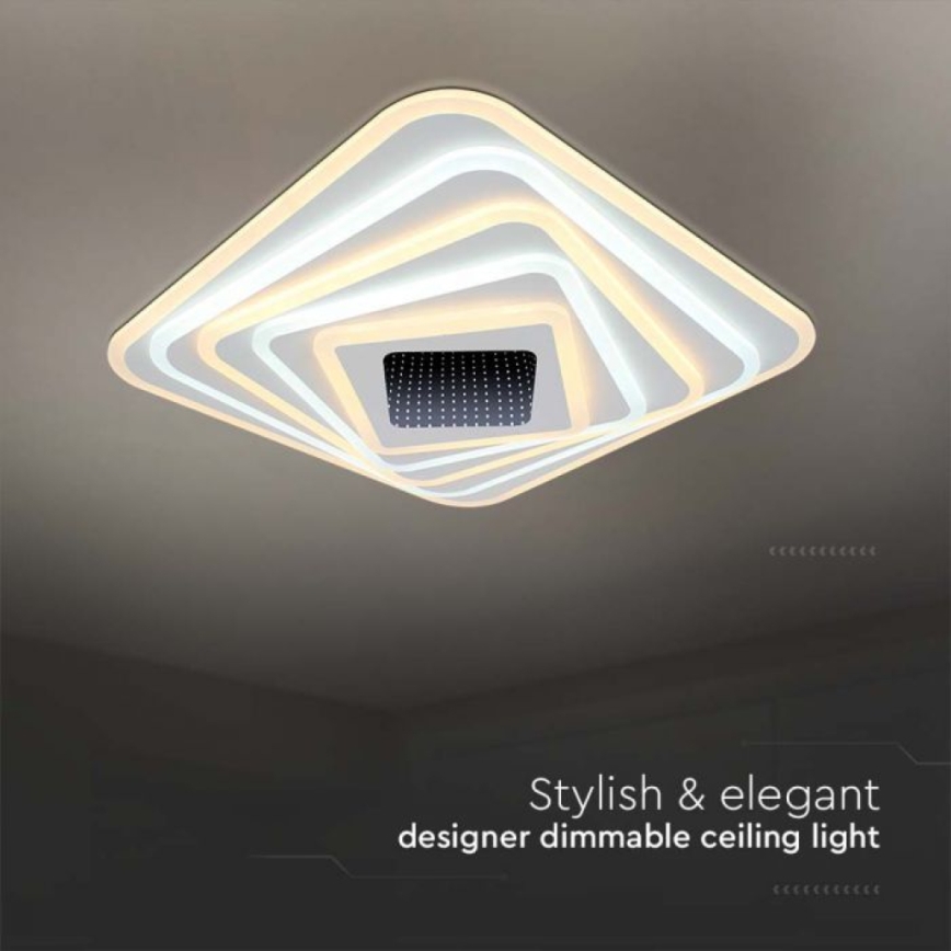 LED Stmievateľné stropné svietidlo LED/150W/230V 3000-6500K + diaľkové ovládanie