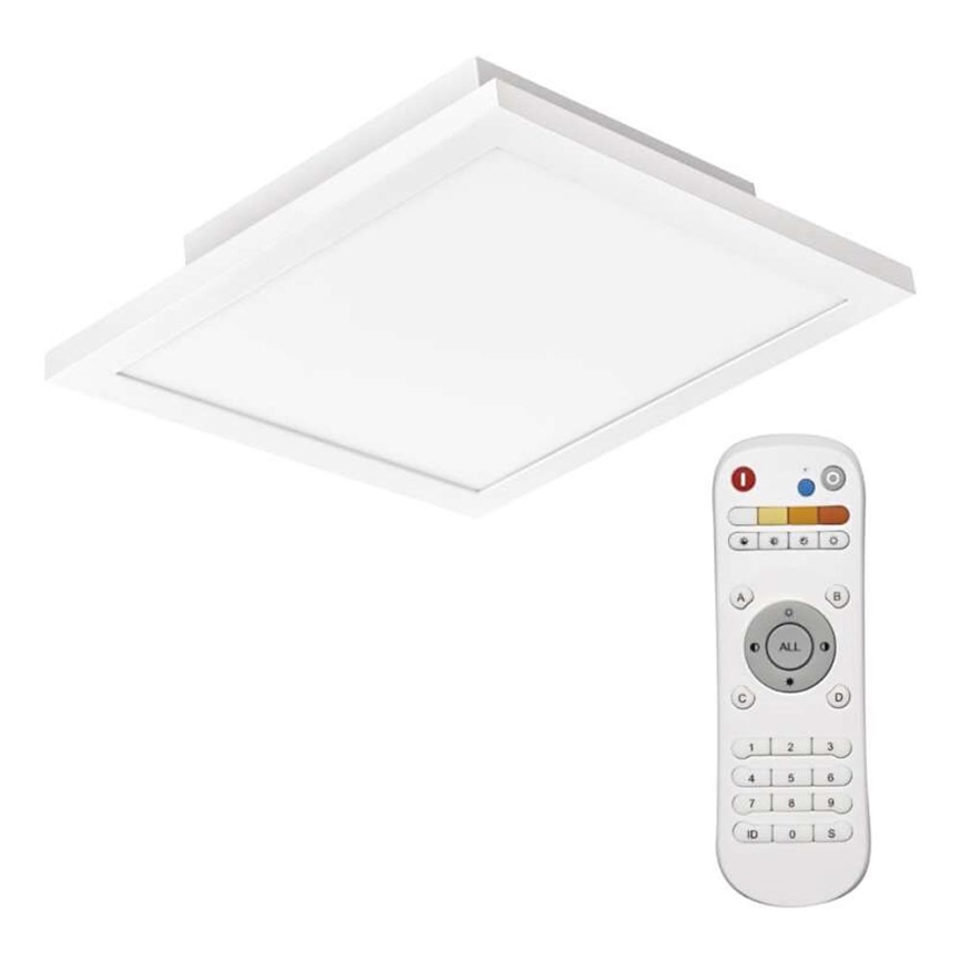 LED Stmievateľné stropné svietidlo LED/20W/230V + diaľkové ovládanie štvorec 2700K-6000K