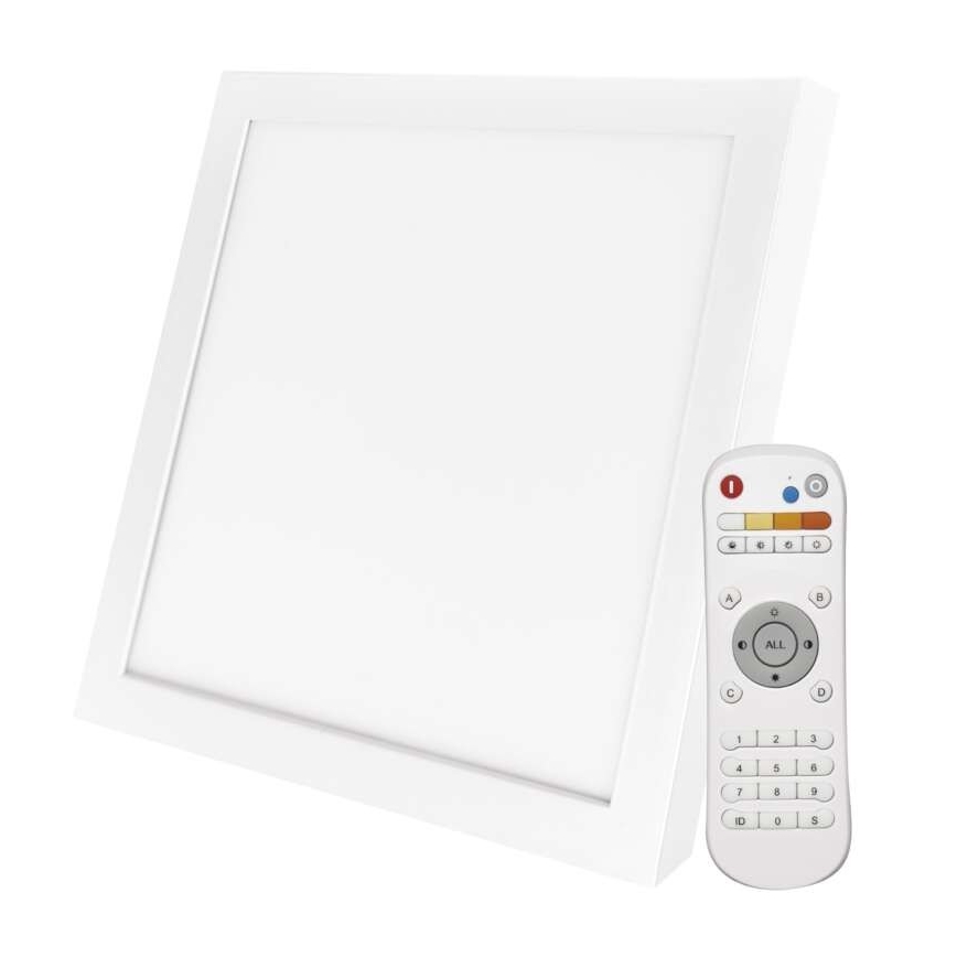 LED Stmievateľné stropné svietidlo LED/20W/230V + diaľkové ovládanie štvorec 2700K-6000K