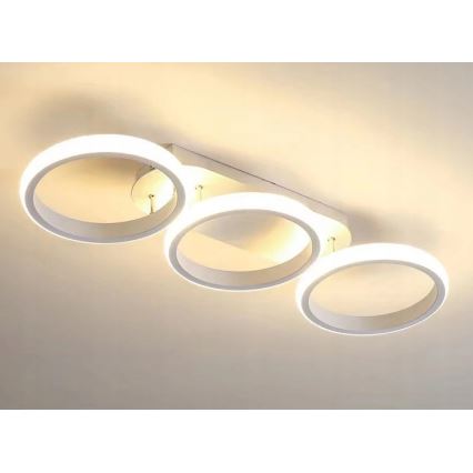 LED Stmievateľné stropné svietidlo LED/30W/230V 3000-6500K biela Wi-Fi Tuya + diaľkové ovládanie