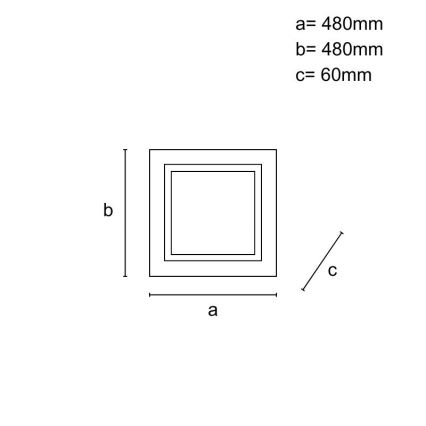 LED stmievateľné stropné svietidlo LED/35W/230V 3000-6500K + diaľkové ovládanie