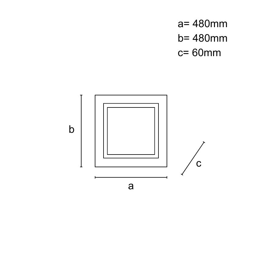 LED stmievateľné stropné svietidlo LED/35W/230V 3000-6500K + diaľkové ovládanie
