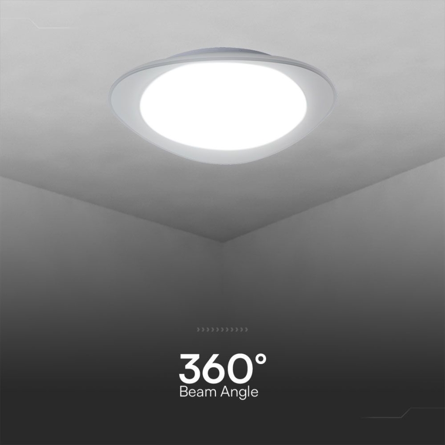 LED Stmievateľné stropné svietidlo LED/40W/230V 3000-6500K 45 cm biela + diaľkové ovládanie