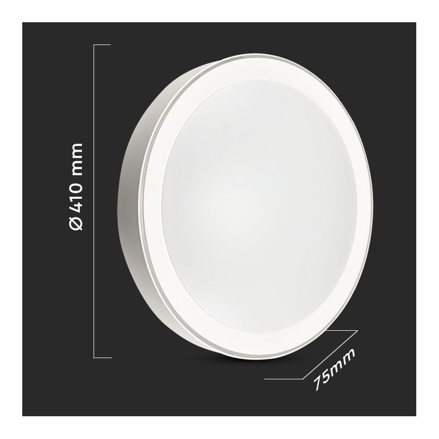 LED Stmievateľné stropné svietidlo LED/40W/230V 3000K/4000K/6500K pr. 41 cm + diaľkové ovládanie