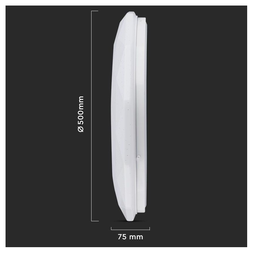 LED Stmievateľné stropné svietidlo LED/40W/230V 3000K/4000K/6500K + diaľkové ovládanie