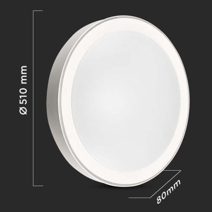 LED Stmievateľné stropné svietidlo LED/40W/230V 3000K/4000K/6500K + diaľkové ovládanie