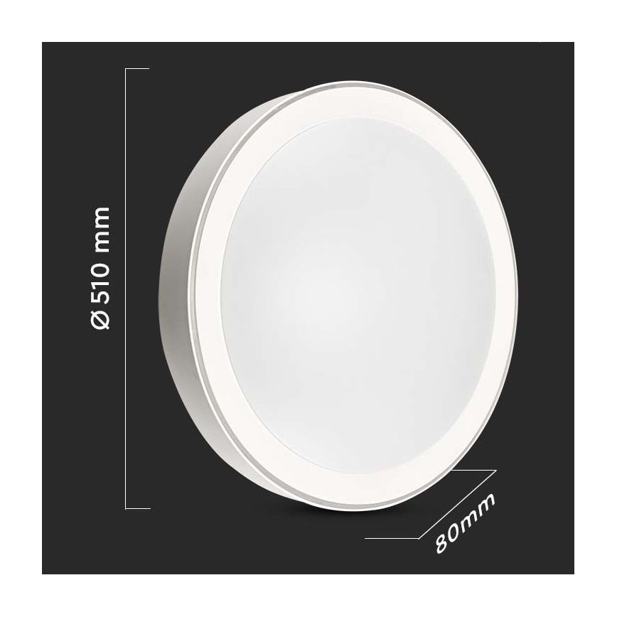 LED Stmievateľné stropné svietidlo LED/40W/230V 3000K/4000K/6500K + diaľkové ovládanie
