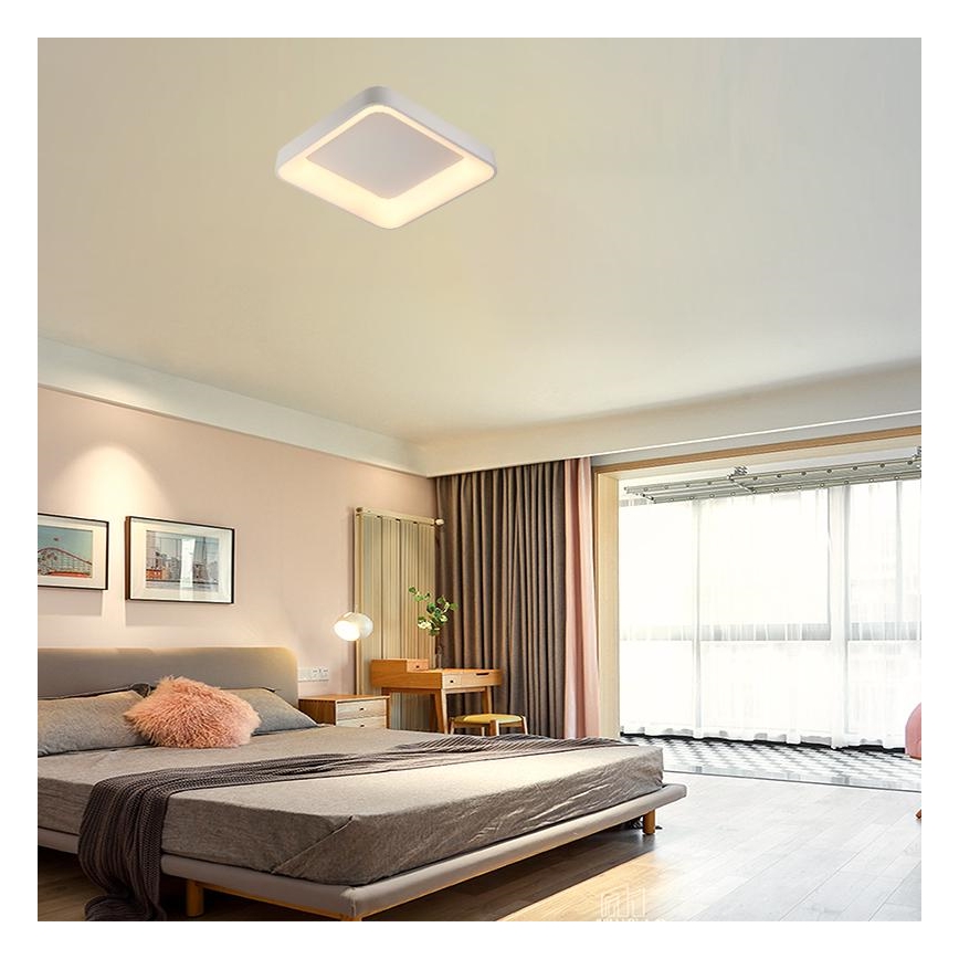 LED Stmievateľné stropné svietidlo LED/45W/230V 3000-6500K biela + diaľkové ovládanie