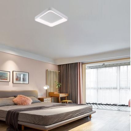 LED Stmievateľné stropné svietidlo LED/45W/230V 3000-6500K biela + diaľkové ovládanie