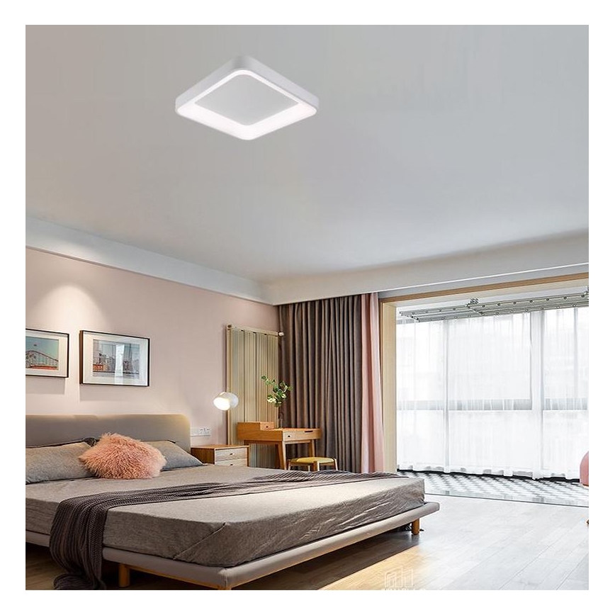 LED Stmievateľné stropné svietidlo LED/45W/230V 3000-6500K biela + diaľkové ovládanie