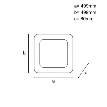 LED Stmievateľné stropné svietidlo LED/45W/230V 3000-6500K biela + diaľkové ovládanie