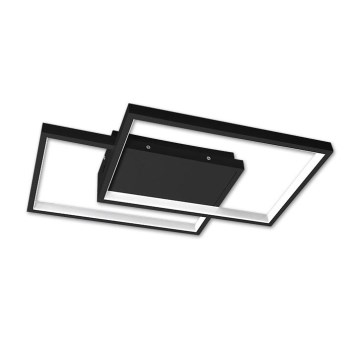 LED Stmievateľné stropné svietidlo LED/45W/230V 3000-6500K čierna + diaľkové ovládanie