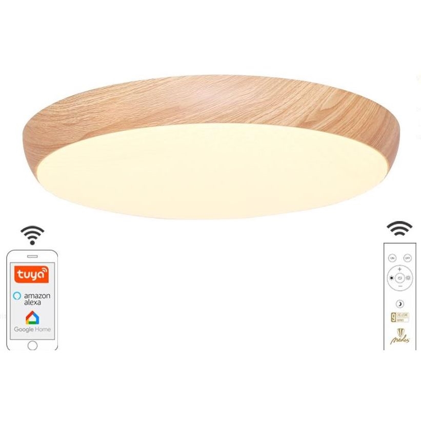 LED Stmievateľné stropné svietidlo LED/48W/230V 2700-6500K Wi-Fi Tuya + diaľkové ovládanie