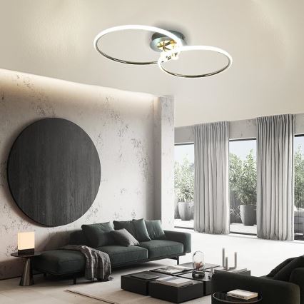 LED Stmievateľné stropné svietidlo LED/48W/230V 3000-6500K + diaľkové ovládanie