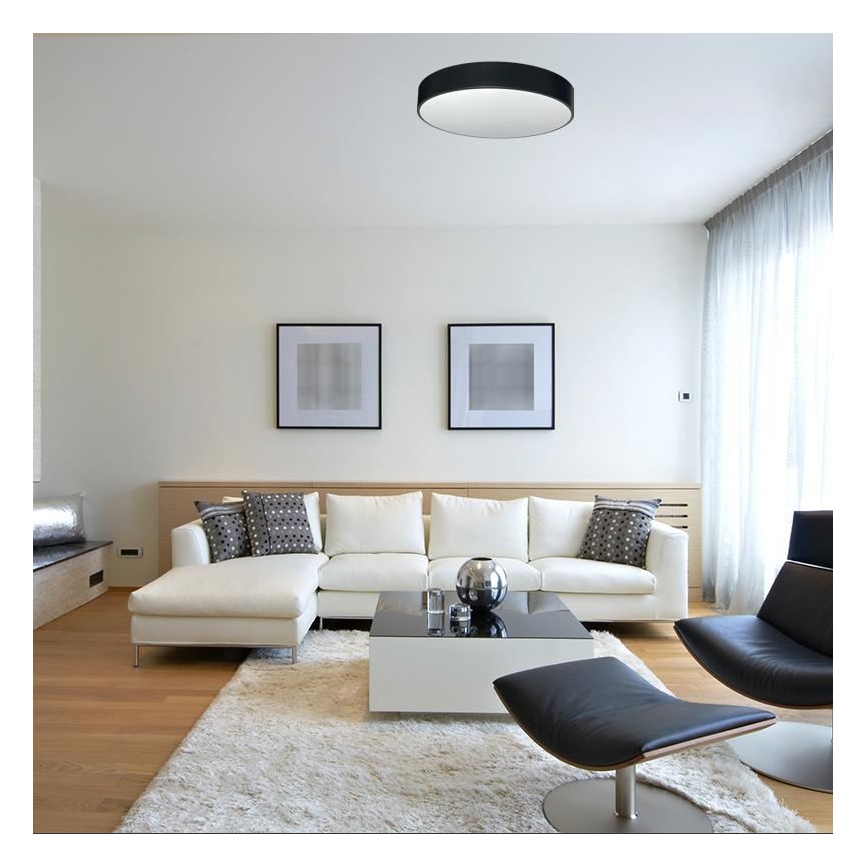 LED Stmievateľné stropné svietidlo LED/50W/230V 3000-6500K čierna + diaľkové ovládanie