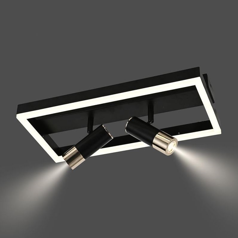 LED Stmievateľné stropné svietidlo LED/50W/230V 3000-6500K čierna + diaľkové ovládanie
