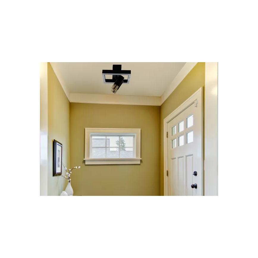 LED Stmievateľné stropné svietidlo LED/50W/230V 3000-6500K čierna + diaľkové ovládanie