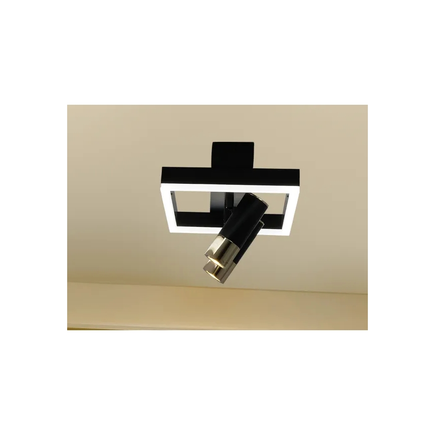 LED Stmievateľné stropné svietidlo LED/50W/230V 3000-6500K čierna + diaľkové ovládanie