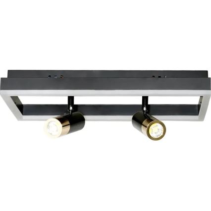 LED Stmievateľné stropné svietidlo LED/50W/230V 3000-6500K čierna + diaľkové ovládanie