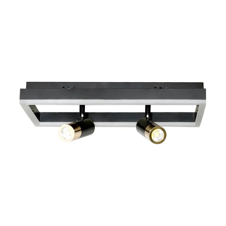 LED Stmievateľné stropné svietidlo LED/50W/230V 3000-6500K čierna + diaľkové ovládanie