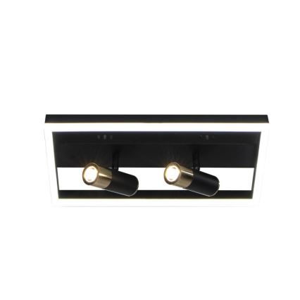LED Stmievateľné stropné svietidlo LED/50W/230V 3000-6500K čierna + diaľkové ovládanie