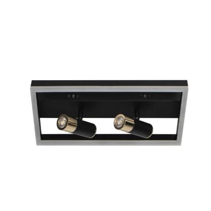 LED Stmievateľné stropné svietidlo LED/50W/230V 3000-6500K čierna + diaľkové ovládanie