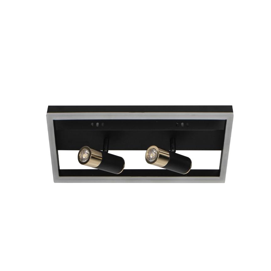 LED Stmievateľné stropné svietidlo LED/50W/230V 3000-6500K čierna + diaľkové ovládanie