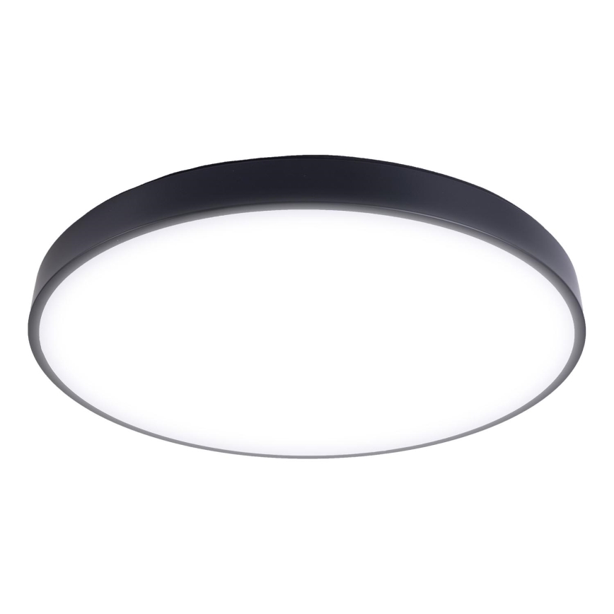 LED Stmievateľné stropné svietidlo LED/50W/230V 3000-6500K pr. 50 cm čierna + diaľkové ovládanie