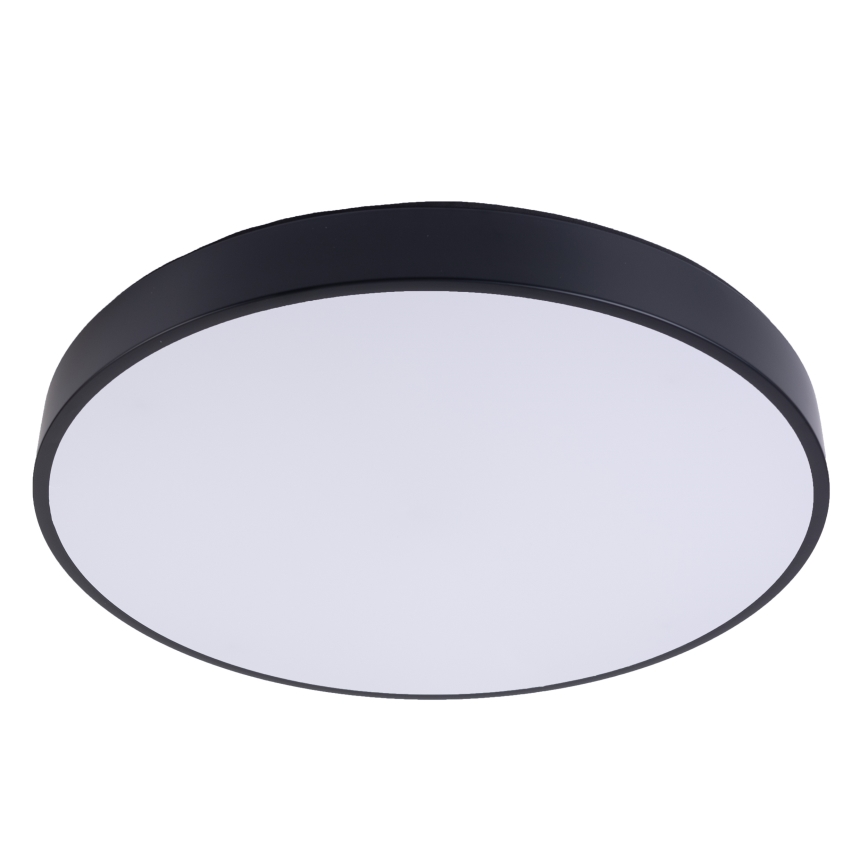 LED Stmievateľné stropné svietidlo LED/50W/230V 3000-6500K pr. 50 cm čierna + diaľkové ovládanie