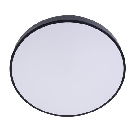 LED Stmievateľné stropné svietidlo LED/50W/230V 3000-6500K pr. 50 cm čierna + diaľkové ovládanie