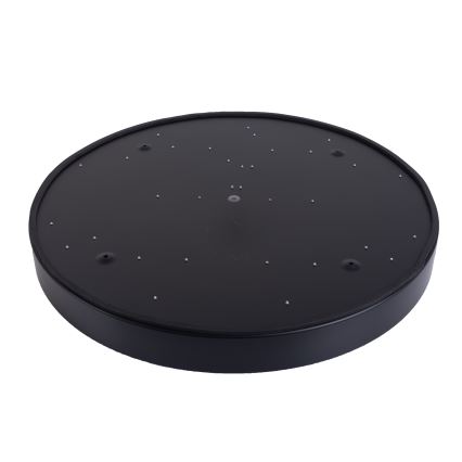 LED Stmievateľné stropné svietidlo LED/50W/230V 3000-6500K pr. 50 cm čierna + diaľkové ovládanie