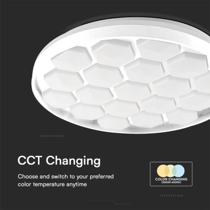 LED Stmievateľné stropné svietidlo LED/60W/230V 3000/4000/6500K + diaľkové ovládanie