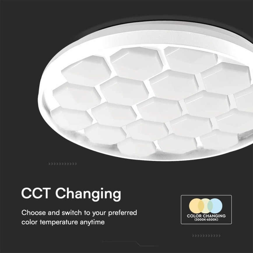 LED Stmievateľné stropné svietidlo LED/60W/230V 3000/4000/6500K + diaľkové ovládanie