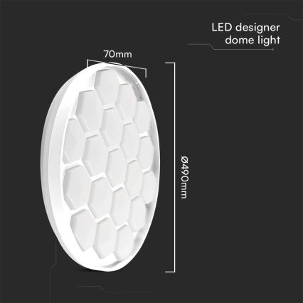 LED Stmievateľné stropné svietidlo LED/60W/230V 3000/4000/6500K + diaľkové ovládanie