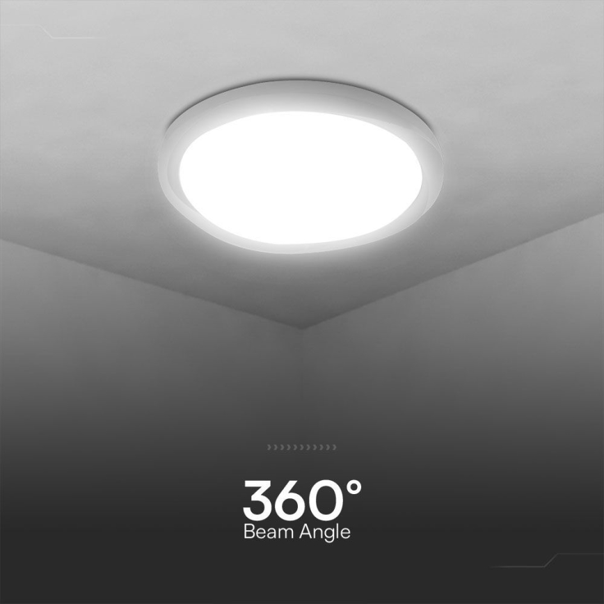 LED Stmievateľné stropné svietidlo LED/60W/230V 3000-6500K 49,2 cm biela + diaľkové ovládanie
