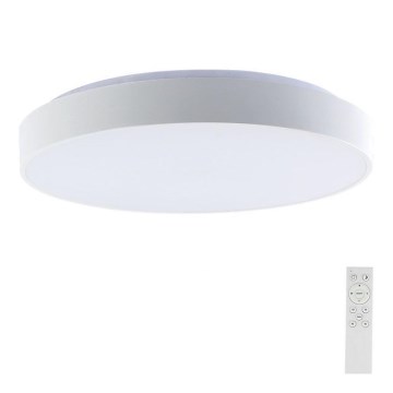 LED Stmievateľné stropné svietidlo LED/60W/230V 3000-6500K 49,5 cm biela + diaľkové ovládanie
