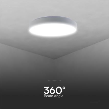LED Stmievateľné stropné svietidlo LED/60W/230V 3000-6500K 49,5 cm biela + diaľkové ovládanie