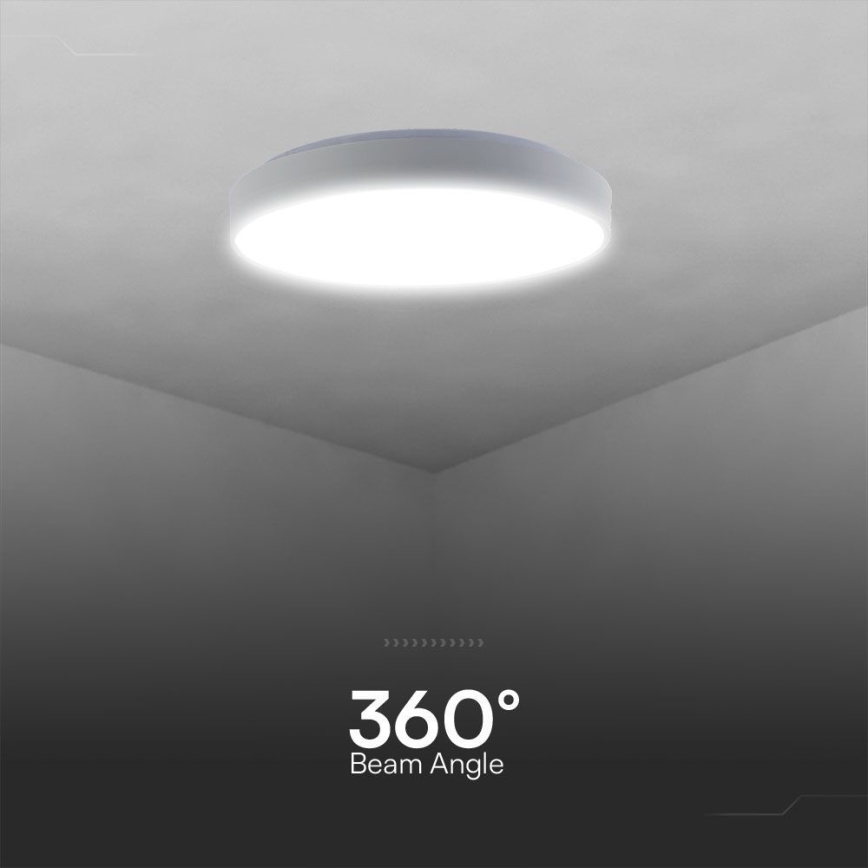 LED Stmievateľné stropné svietidlo LED/60W/230V 3000-6500K 49,5 cm biela + diaľkové ovládanie