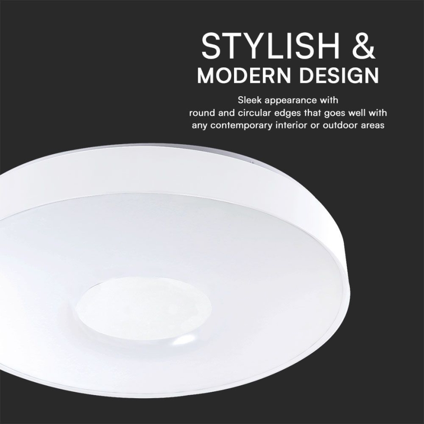 LED Stmievateľné stropné svietidlo LED/60W/230V 3000-6500K 49,5 cm biela + diaľkové ovládanie