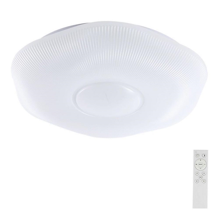 LED Stmievateľné stropné svietidlo LED/60W/230V 3000-6500K 50 cm biela + diaľkové ovládanie