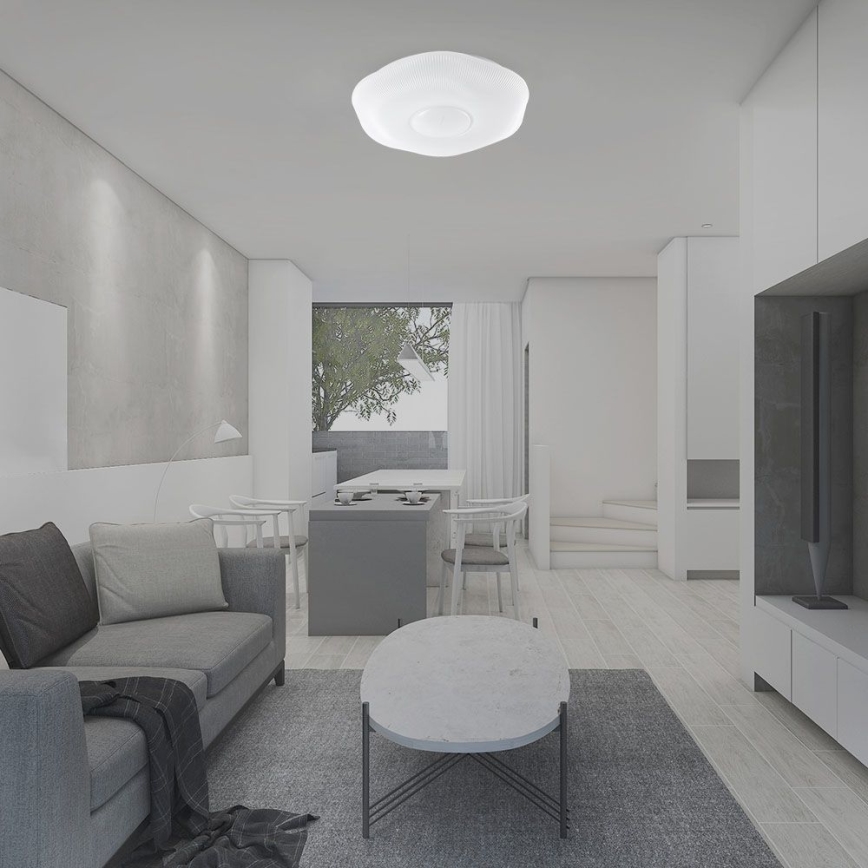 LED Stmievateľné stropné svietidlo LED/60W/230V 3000-6500K 50 cm biela + diaľkové ovládanie